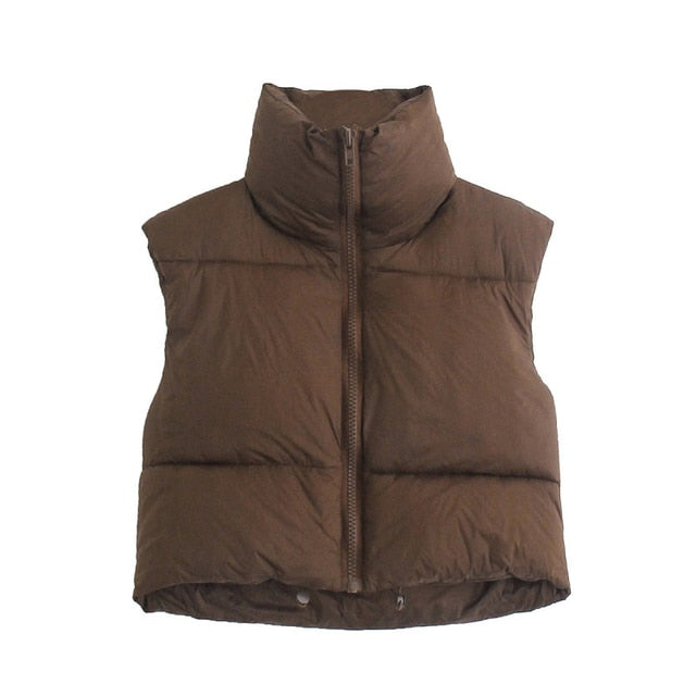 Quilted Vest Winter Womens Coat Jacket