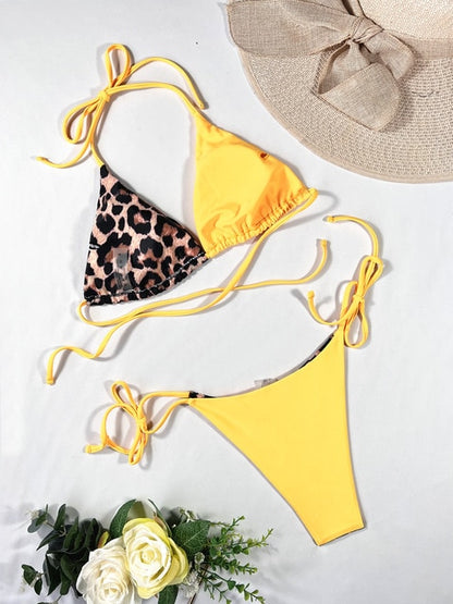 Ellolace Leopard 2 Piece Bikini Set