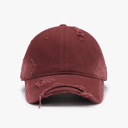 Distressed Adjustable Cotton Hat