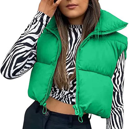 Quilted Vest Winter Womens Coat Jacket