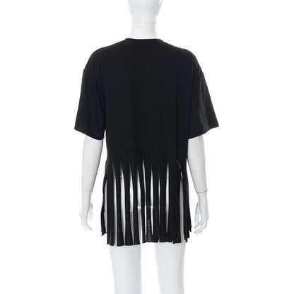 ODB Graphic Print Tassel Tee